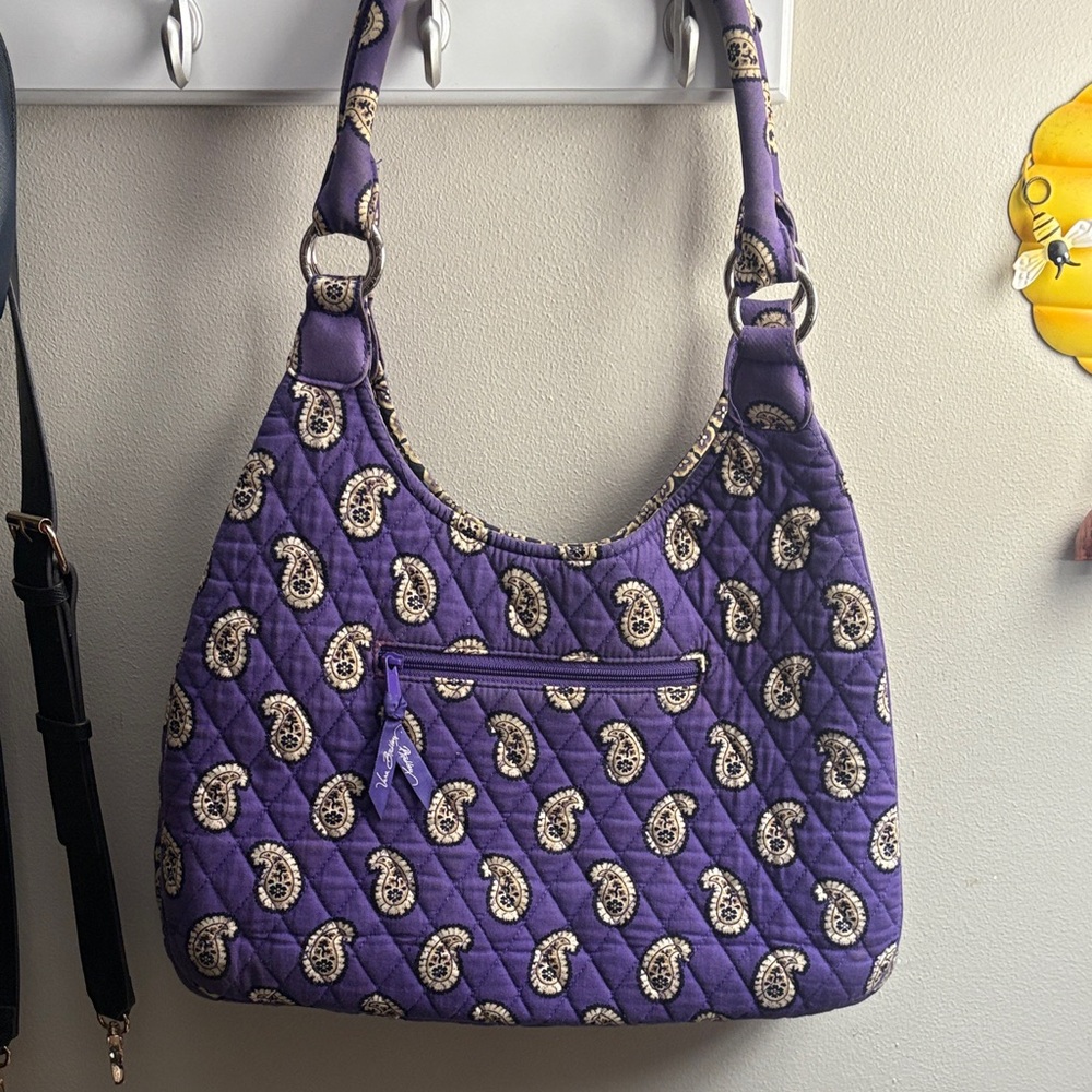 Vera Bradley Purple Quilted Shoulder Bag
